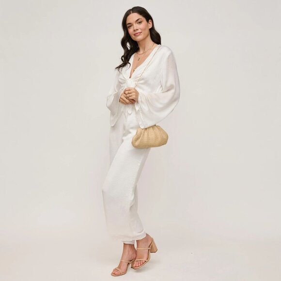 TRIANA STRAW FRAME CLUTCH - Picture 3 of 7